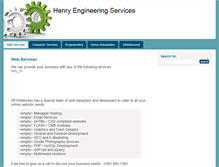 Tablet Screenshot of henry-engineering.com